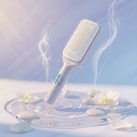 SCRUBY™ – Samoczyszcząca Szczotka do Włosów z Systemem Air Cushion ✨